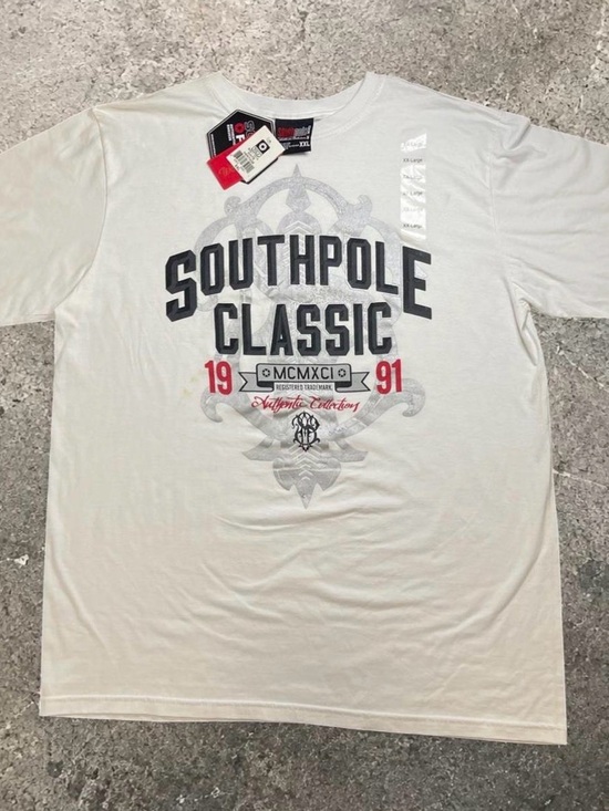 South Pole Other - Y2K Skater South Pole Classic Men’s Black Red White Graphic T-Shirt XXL